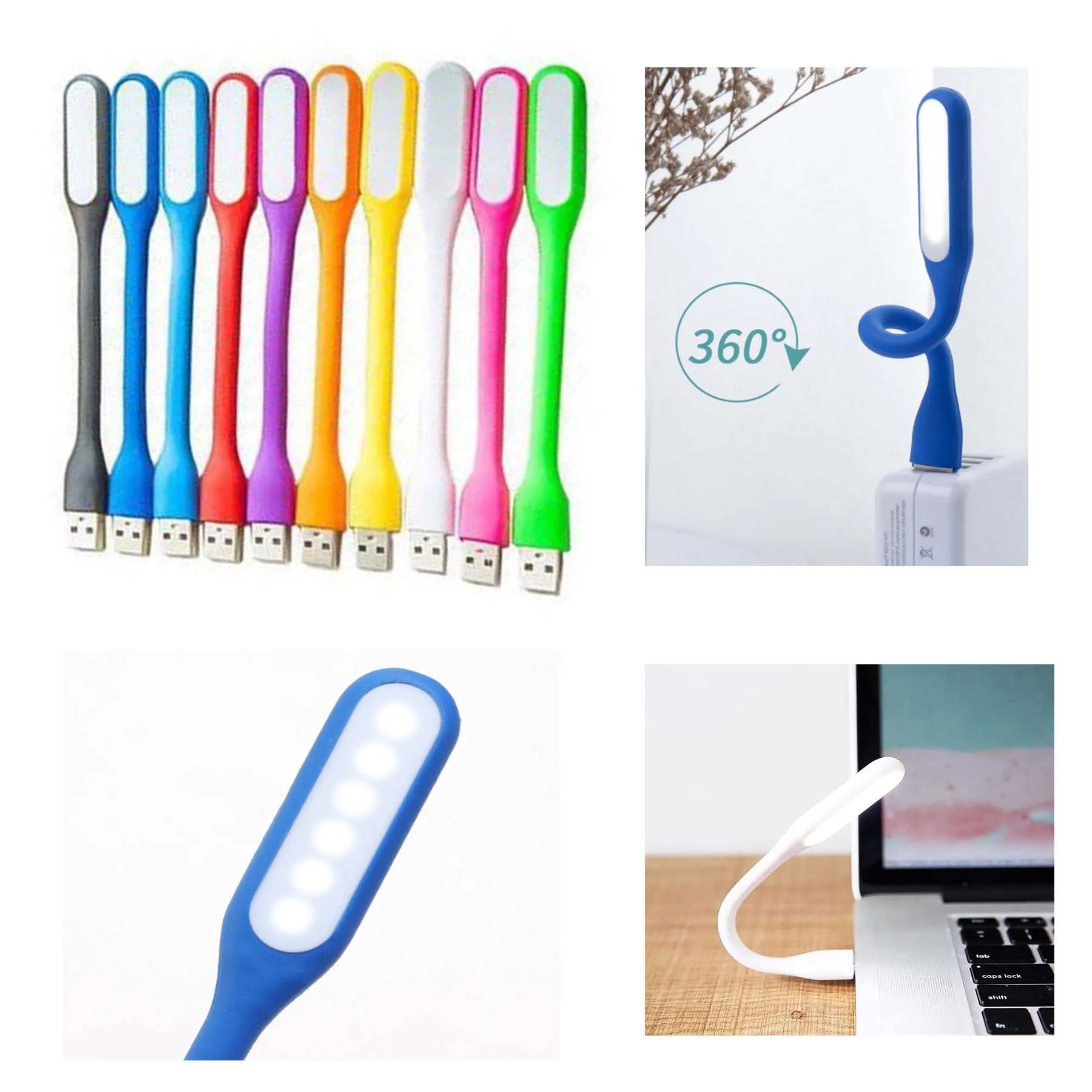 Portable Power Bank Computer LED Mini USB Night Light 5