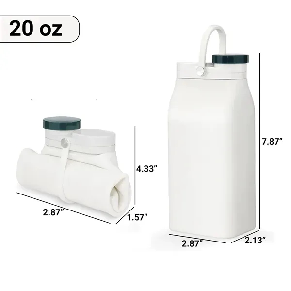 Portable Silicone Folding Water Cup - 20oz Capacity 19