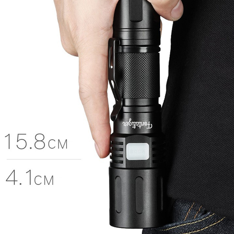 3000 Lumens Zoomable LED Flashlight Extremely Bright USB-C Powered Rechargeable 3700mAh With Power B 5