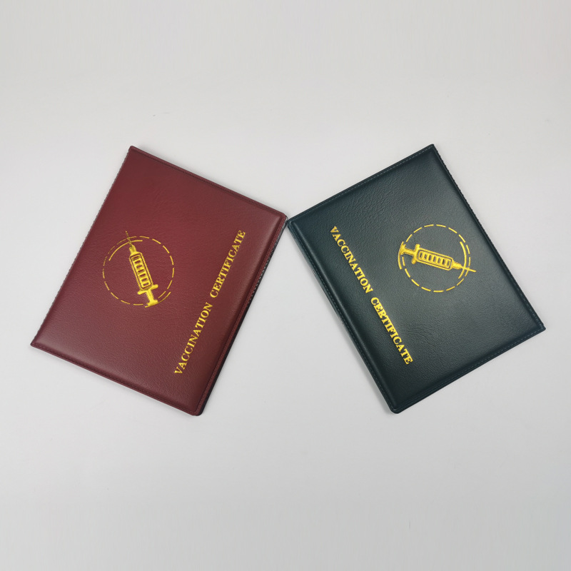 CDC PU Leather Vaccine Card Holder 3