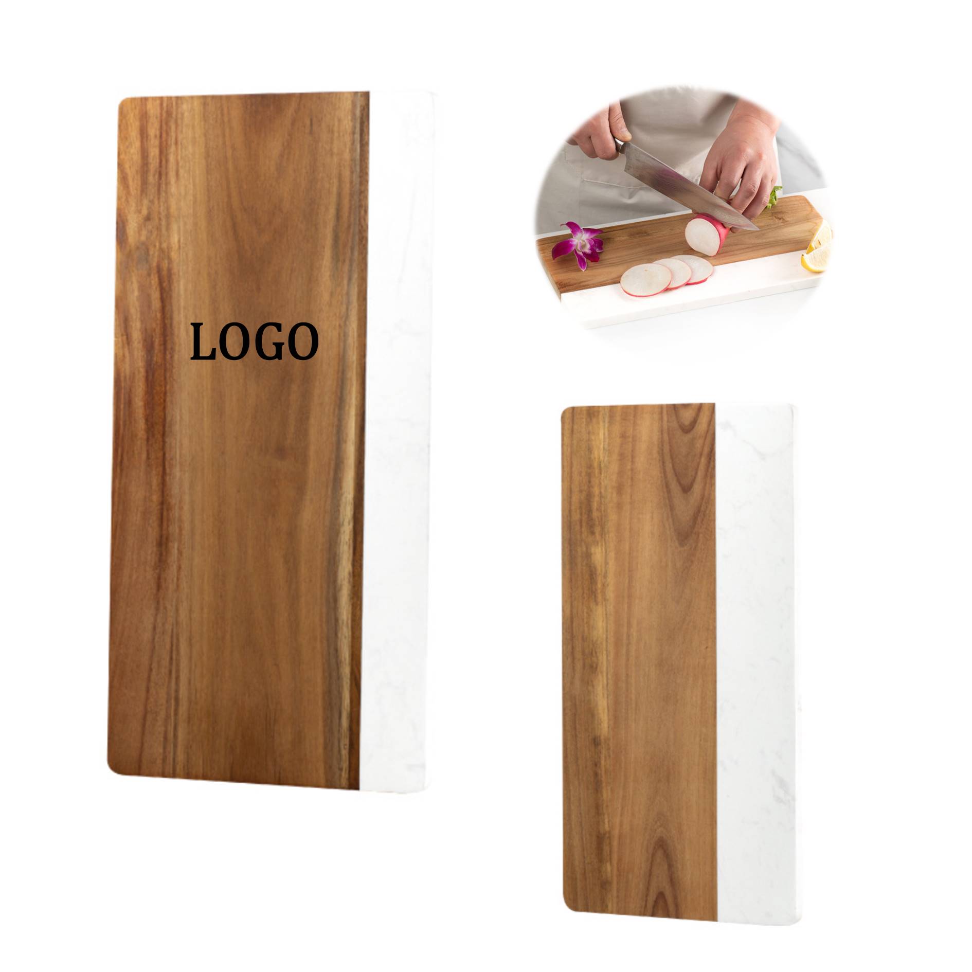 Wood And Marble Cutting Board 2