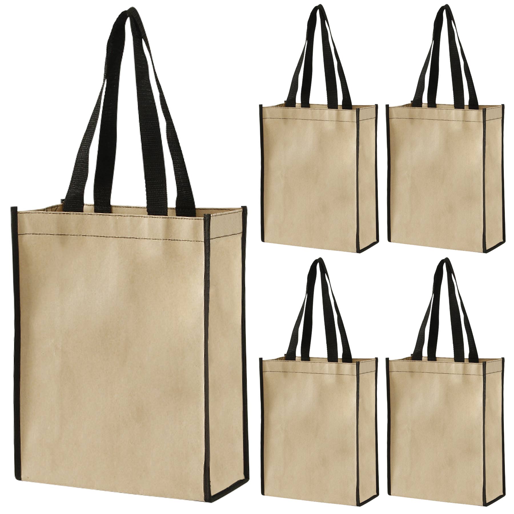 Natural Kraft Paper Sack Tote with Non-Woven Liner 2