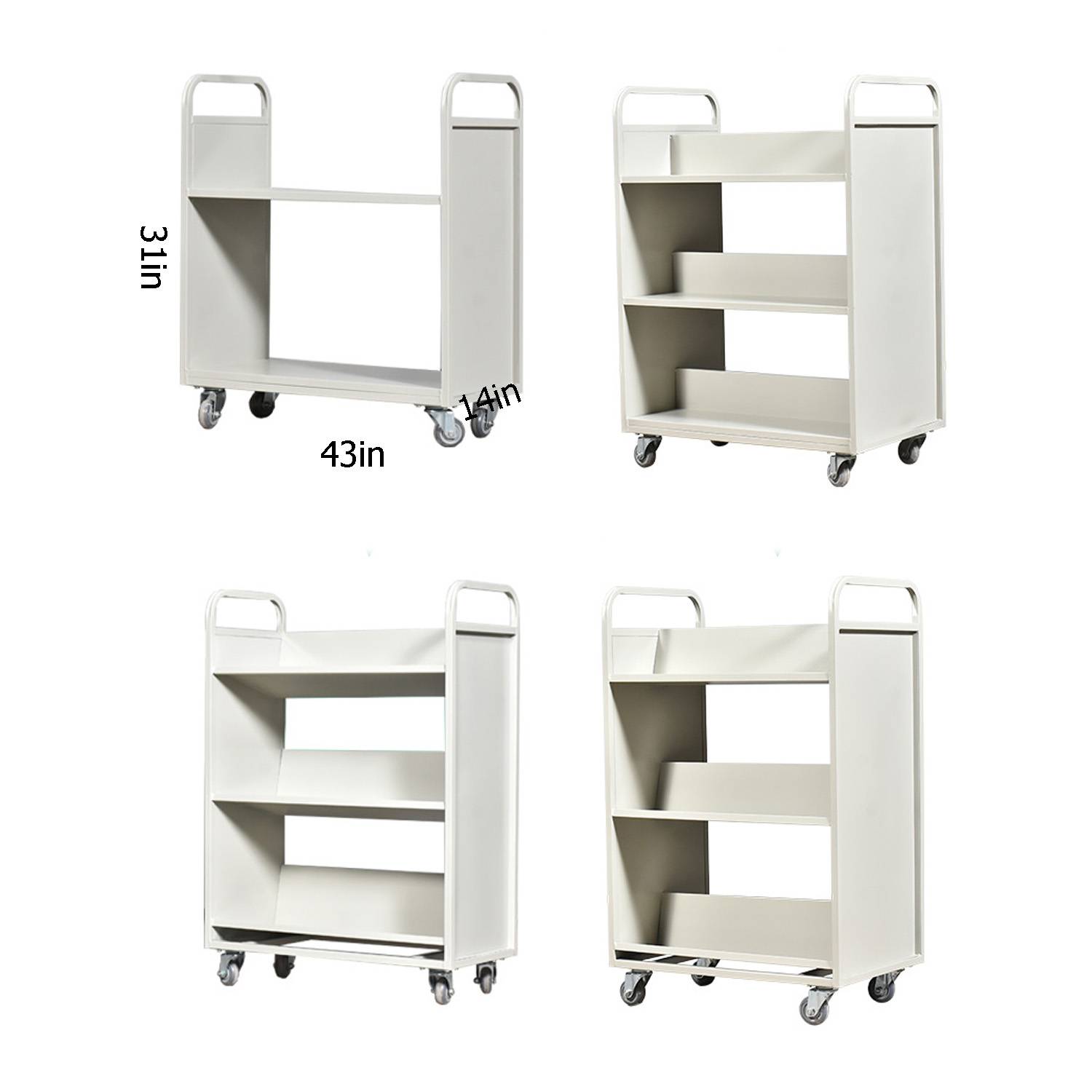 Metal Book Cart 3