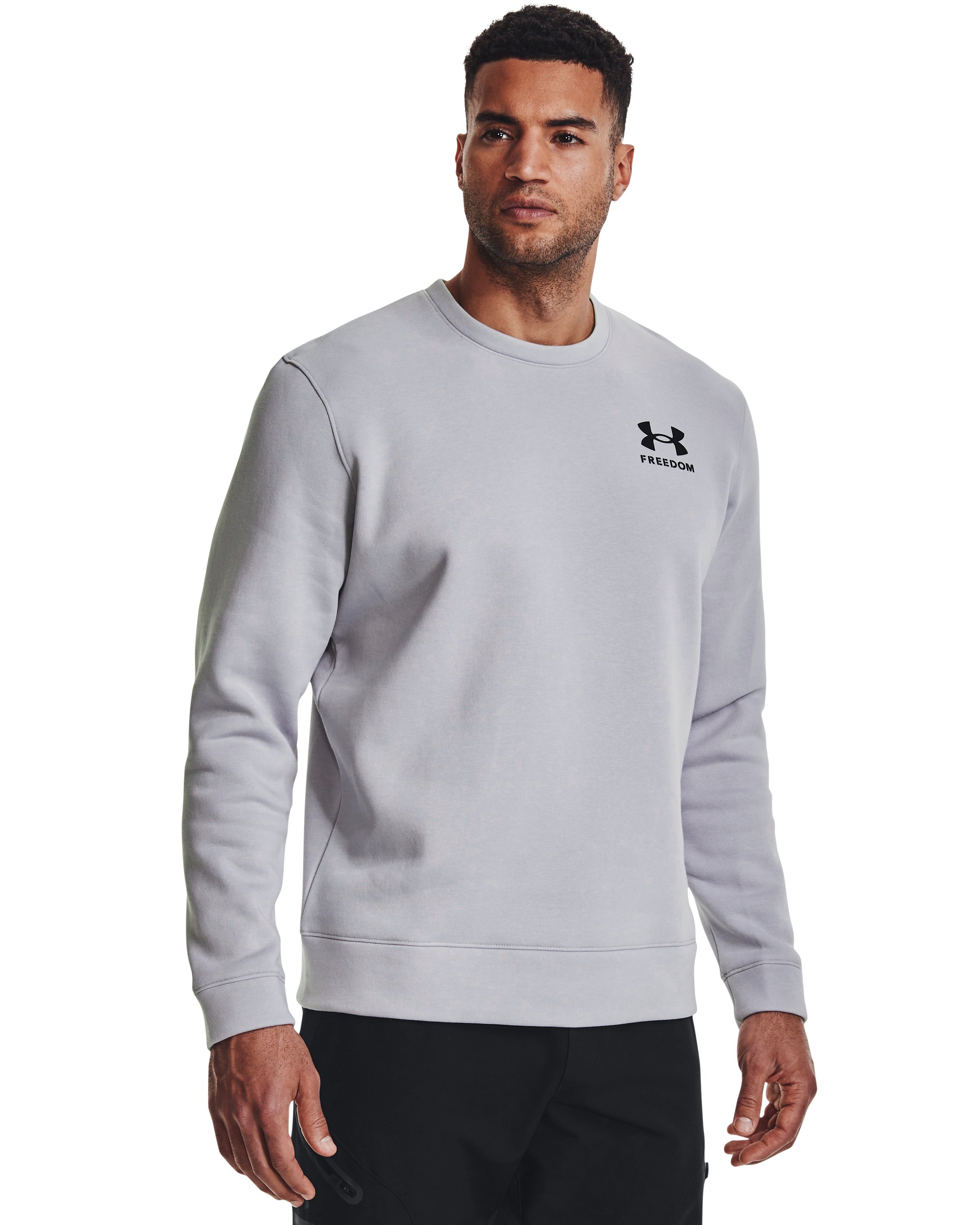 Men's UA Freedom Rival Fleece Crew, custom hoodie or sweatshirt with logo imprint 2