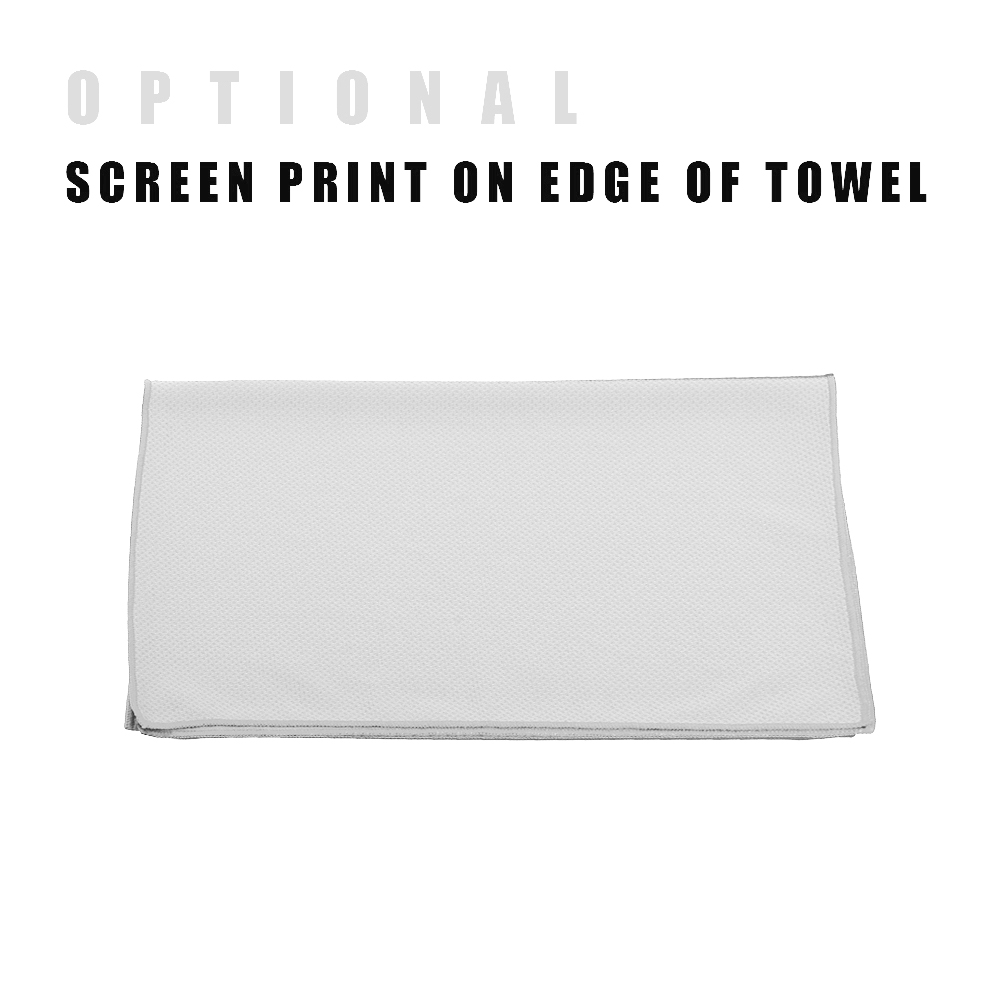 Workout 11"W x 31"L Cooling Towel (White) 3