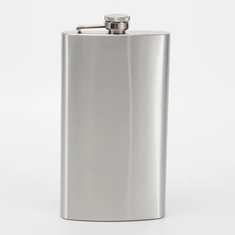 8oz Stainless Steel Hip Flask, custom water bottle with logo imprint 3