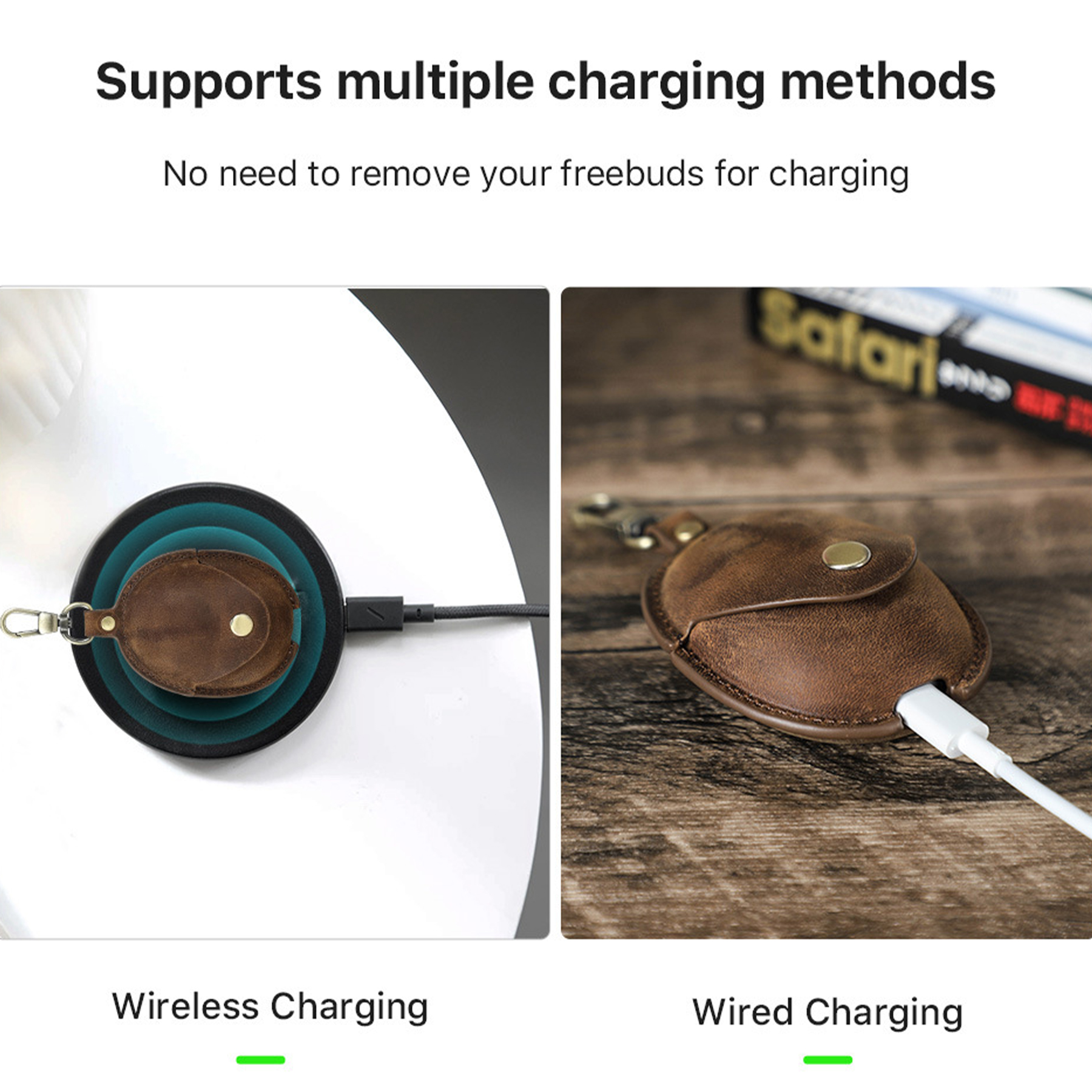 Genuine Leather headset drop protection case 4