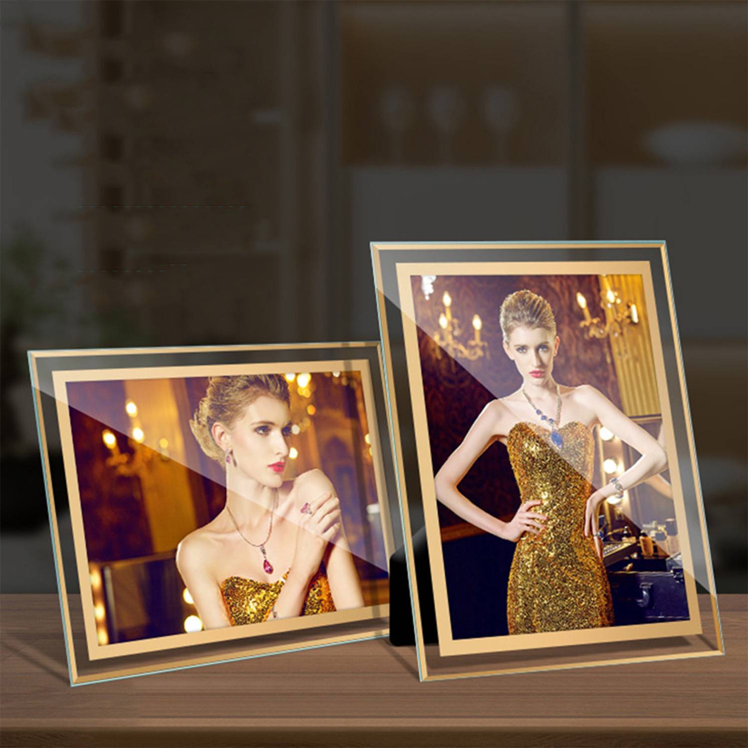 Glass Large Desk Photo Frame 3