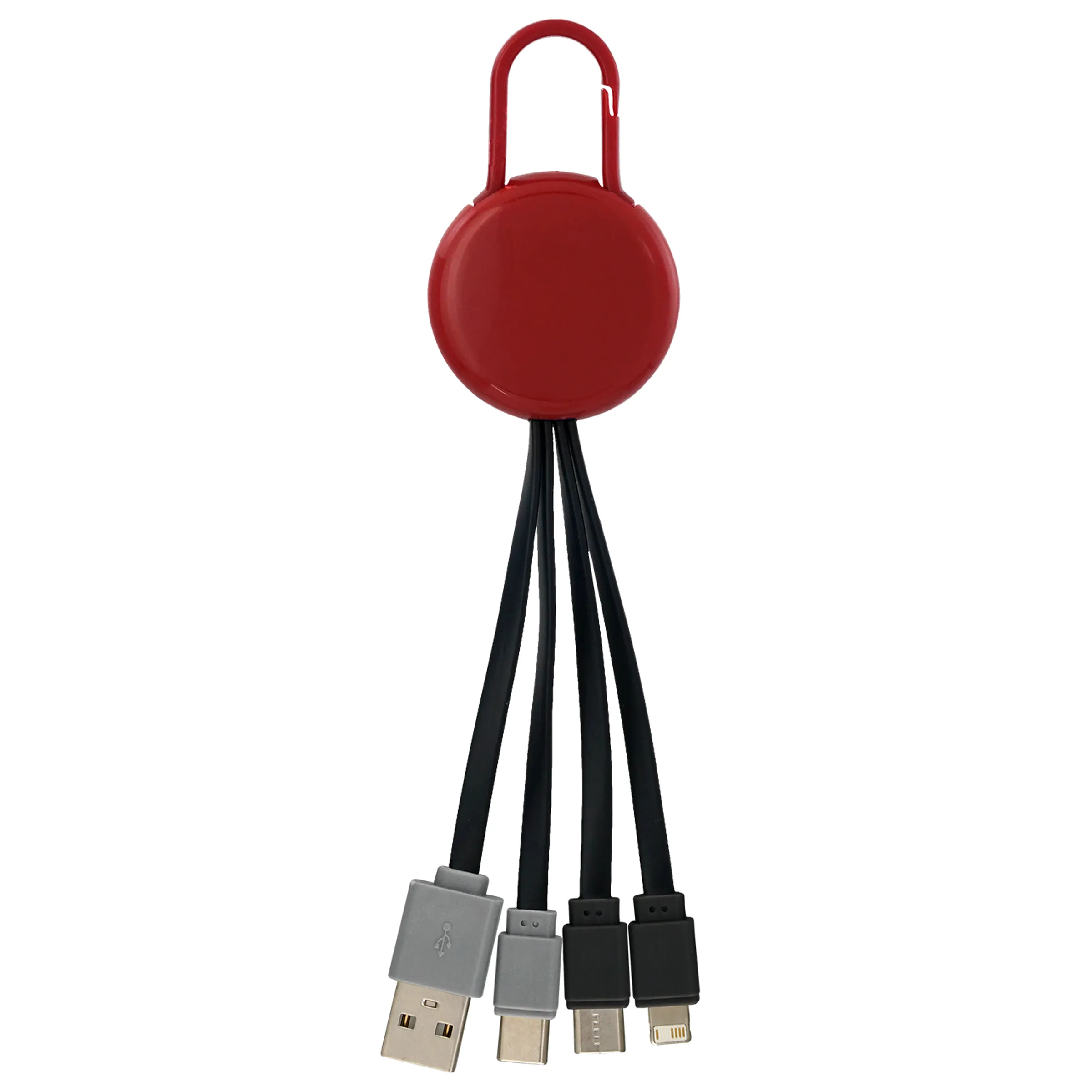 COLORFUL CLIP DUAL INPUT 3 IN 1 CHARGING CABLE 30