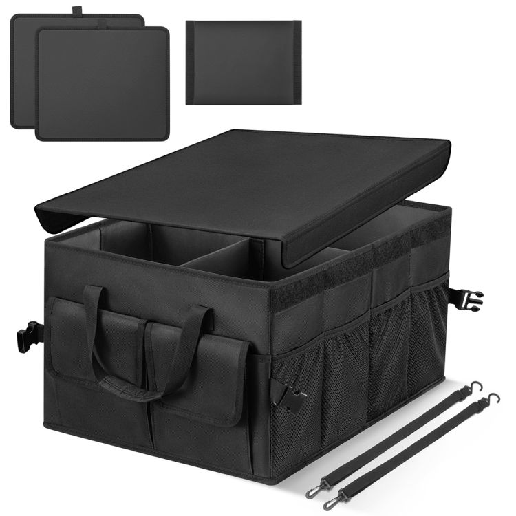 Collapsible Car Trunk Organizer with Cover 2