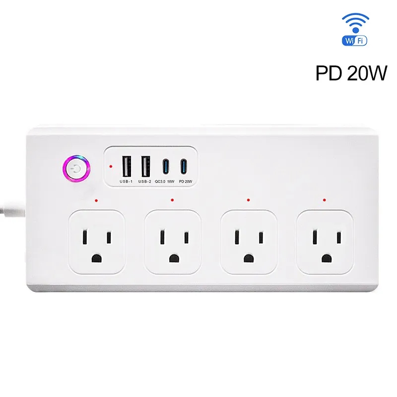 PD 20W Smart Wi-Fi Power Strip 6