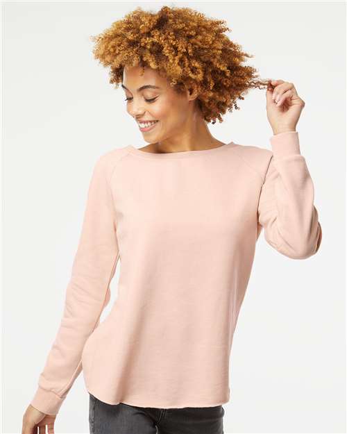 Women's California Wave Wash Crewneck Sweatshirt - PRM2000 4