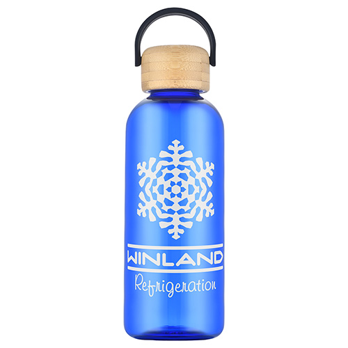 Sanzio 21 oz RPET Bottle with Bamboo Lid 16