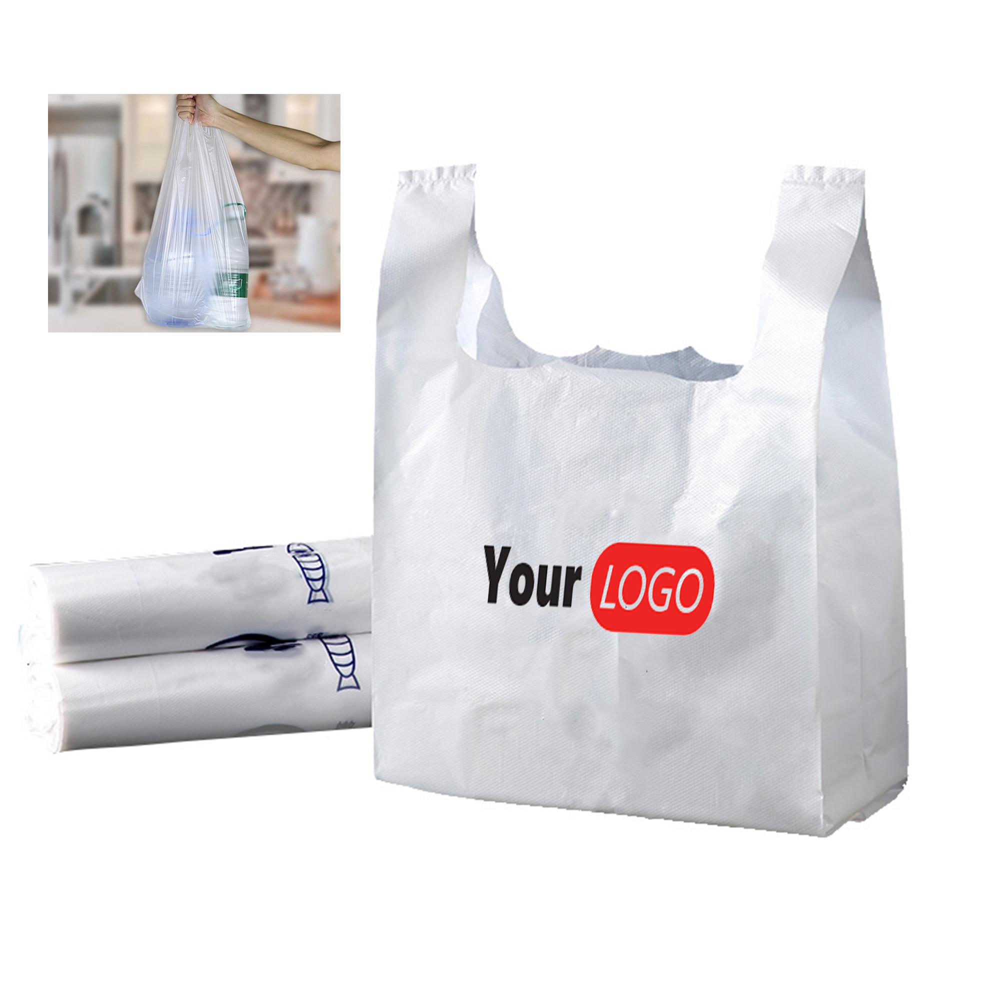 Retail T-shirt Plastic Shopping Bag 7
