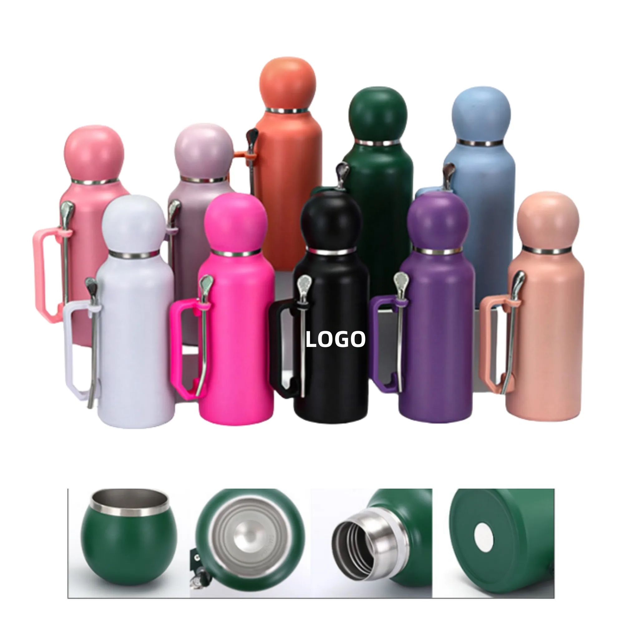 43oz 304 Stainless Steel Insulated Cup With Straw & Spoon 3