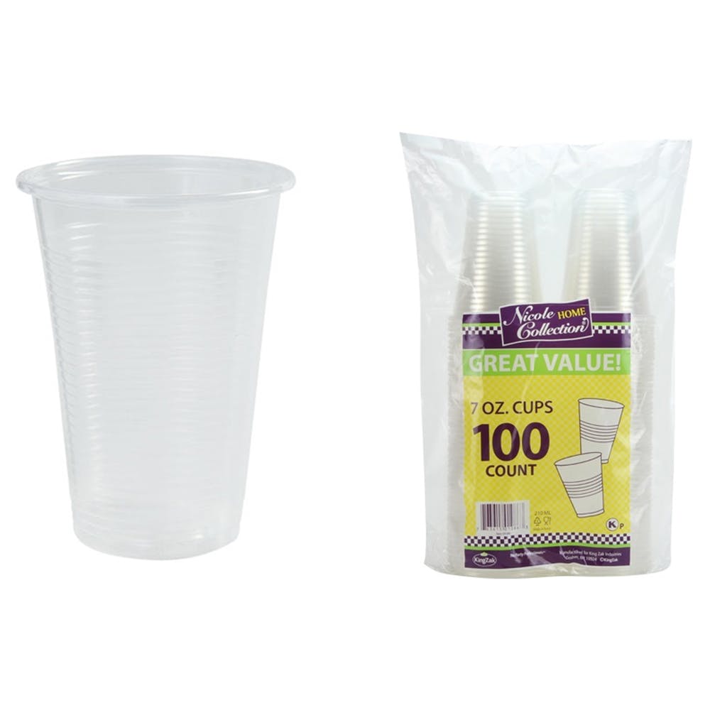 Plastic Soft Cups - Clear 7 oz 100 Pack 3
