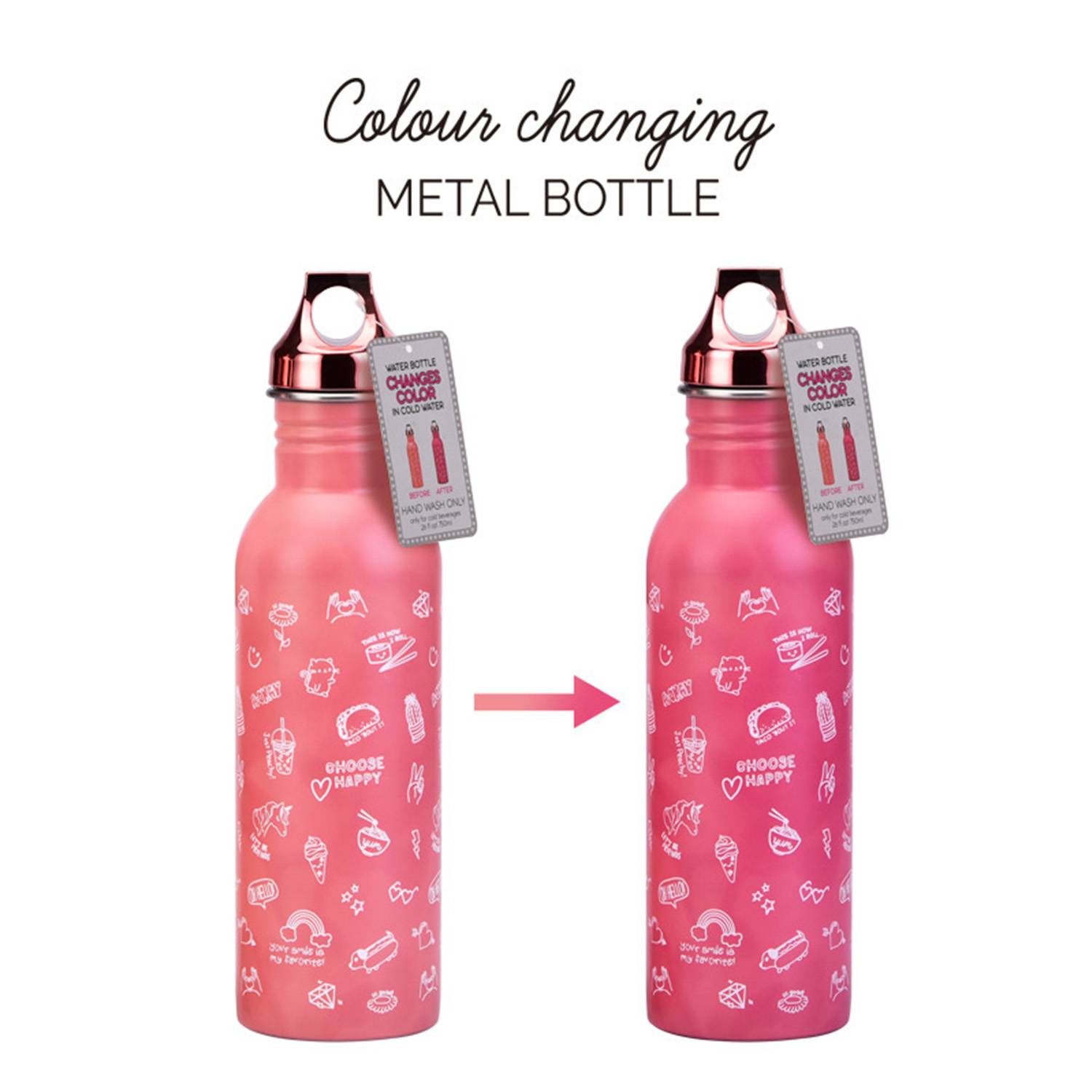26oz Color-Changing Stainless Bottles for Outdoor Sport, custom water bottle with logo imprint 1
