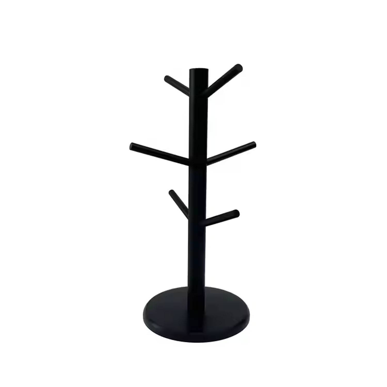 Wooden Tree Mug Holder w/ 6 Hooks 1