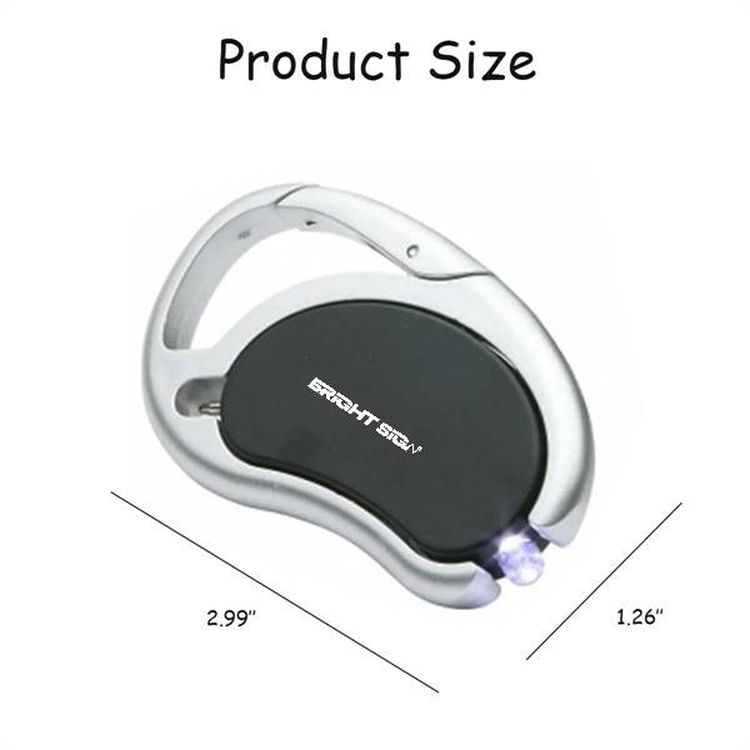 Carabiner Swivel LED Light with Ballpoint Pen 2