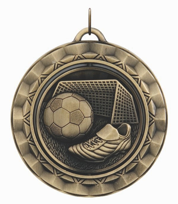 Soccer Spinner Medal, 2 5/16" 2