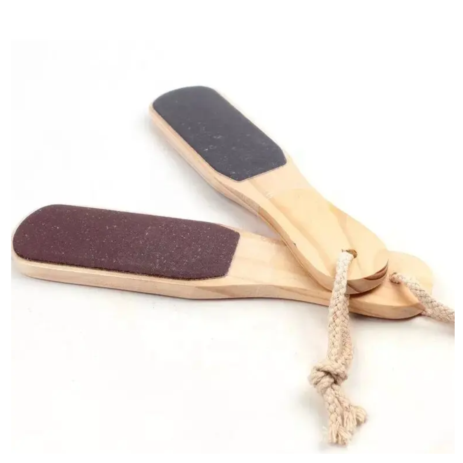 2-Sided Wooden Nail Pedicure Tools Sandpaper Foot File 5