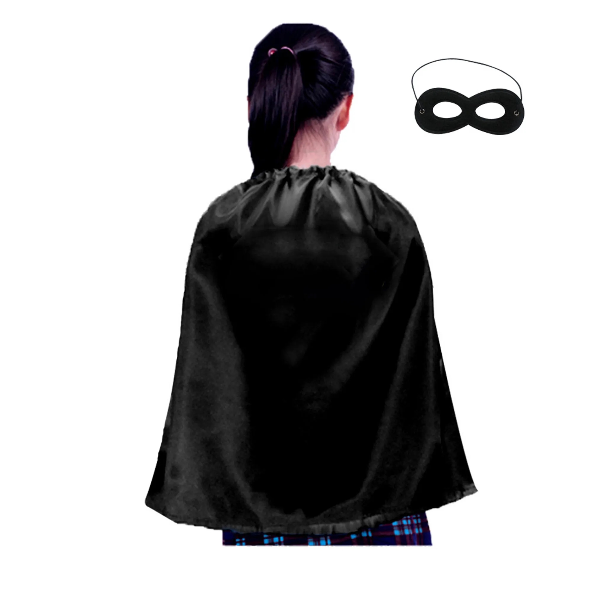Youth Satin Hero Cape with Eye Mask Set 7