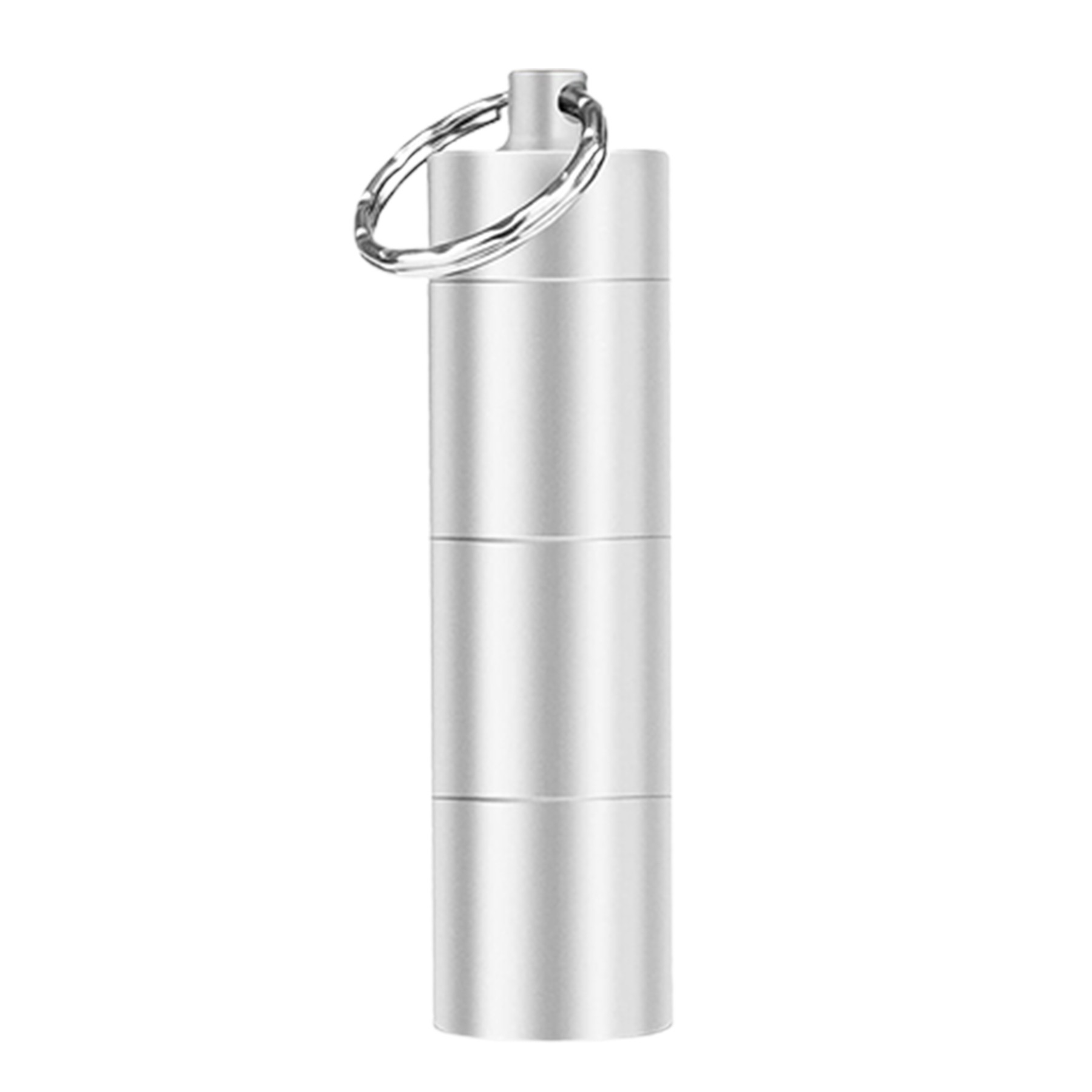 Aluminum Alloy Small Medicine Bottle W/Keyring 4