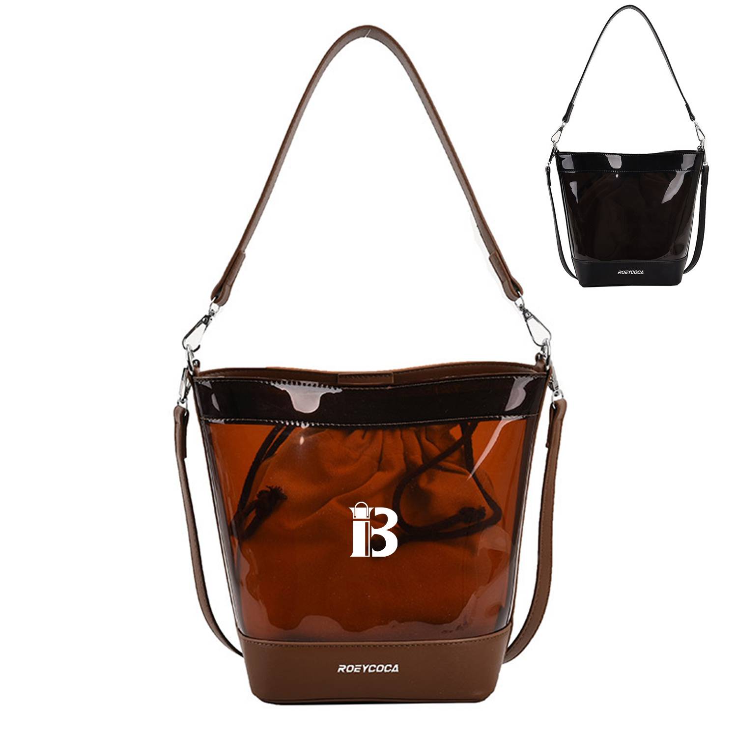 PU Clear Bucket Crossbody Bag 2
