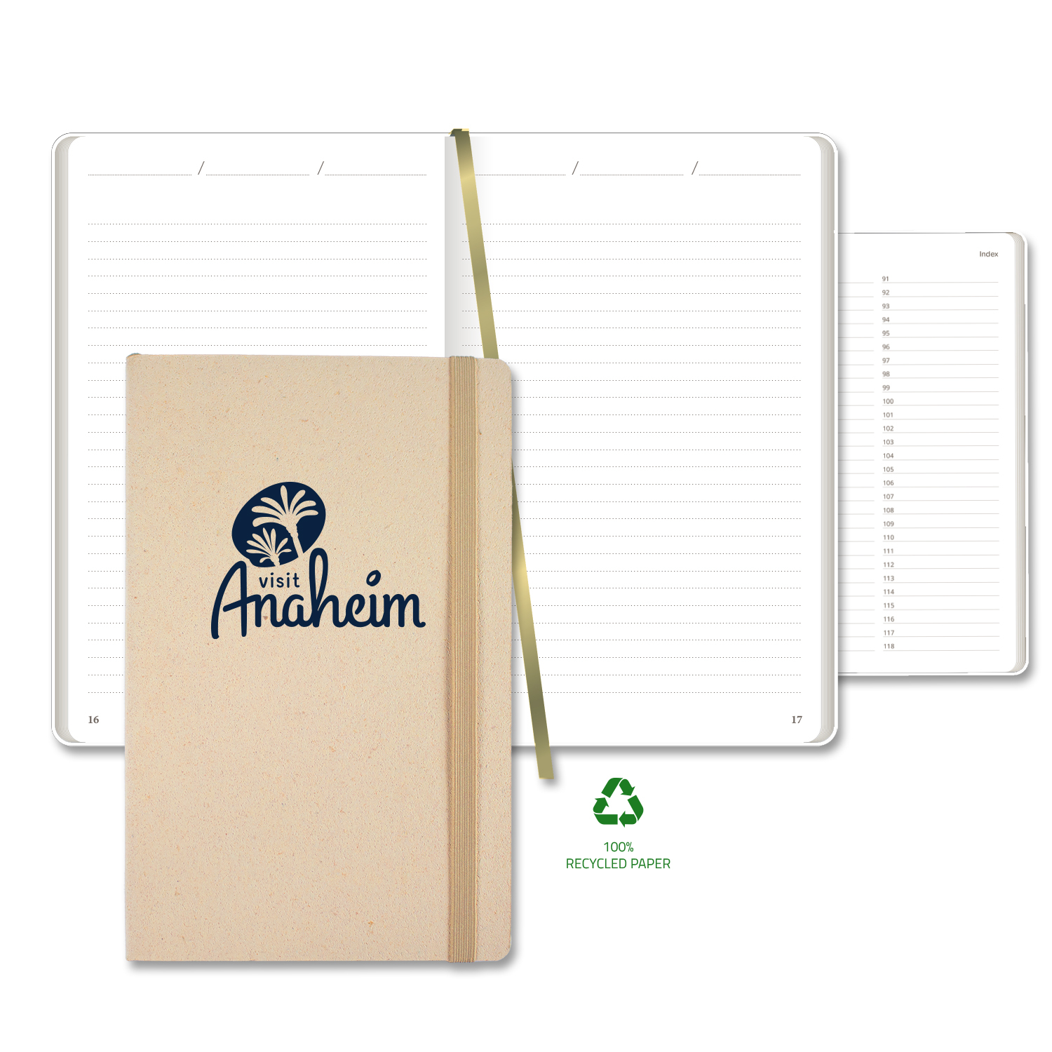 Castelli Carapace Medio Lined Recycled White Page Journal 12