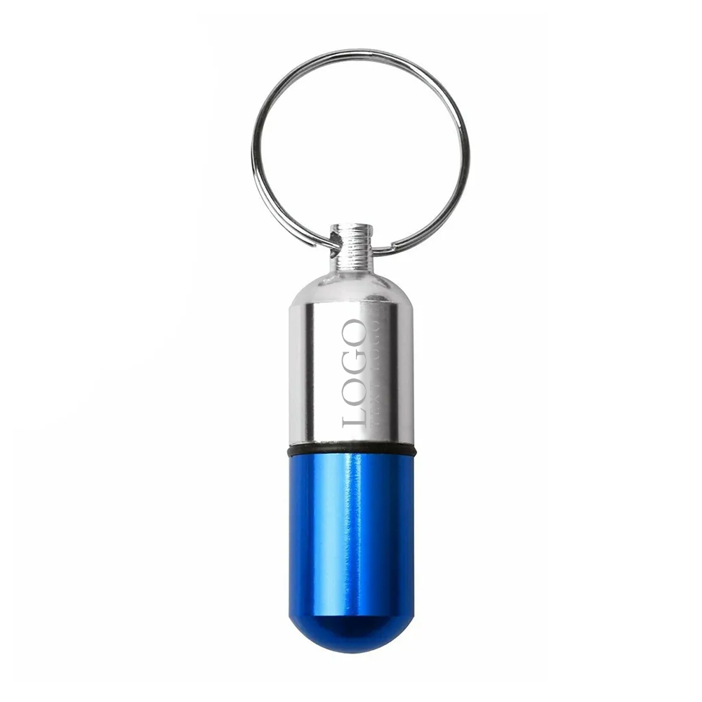 Custom Aluminium Pill Case Keychain 2