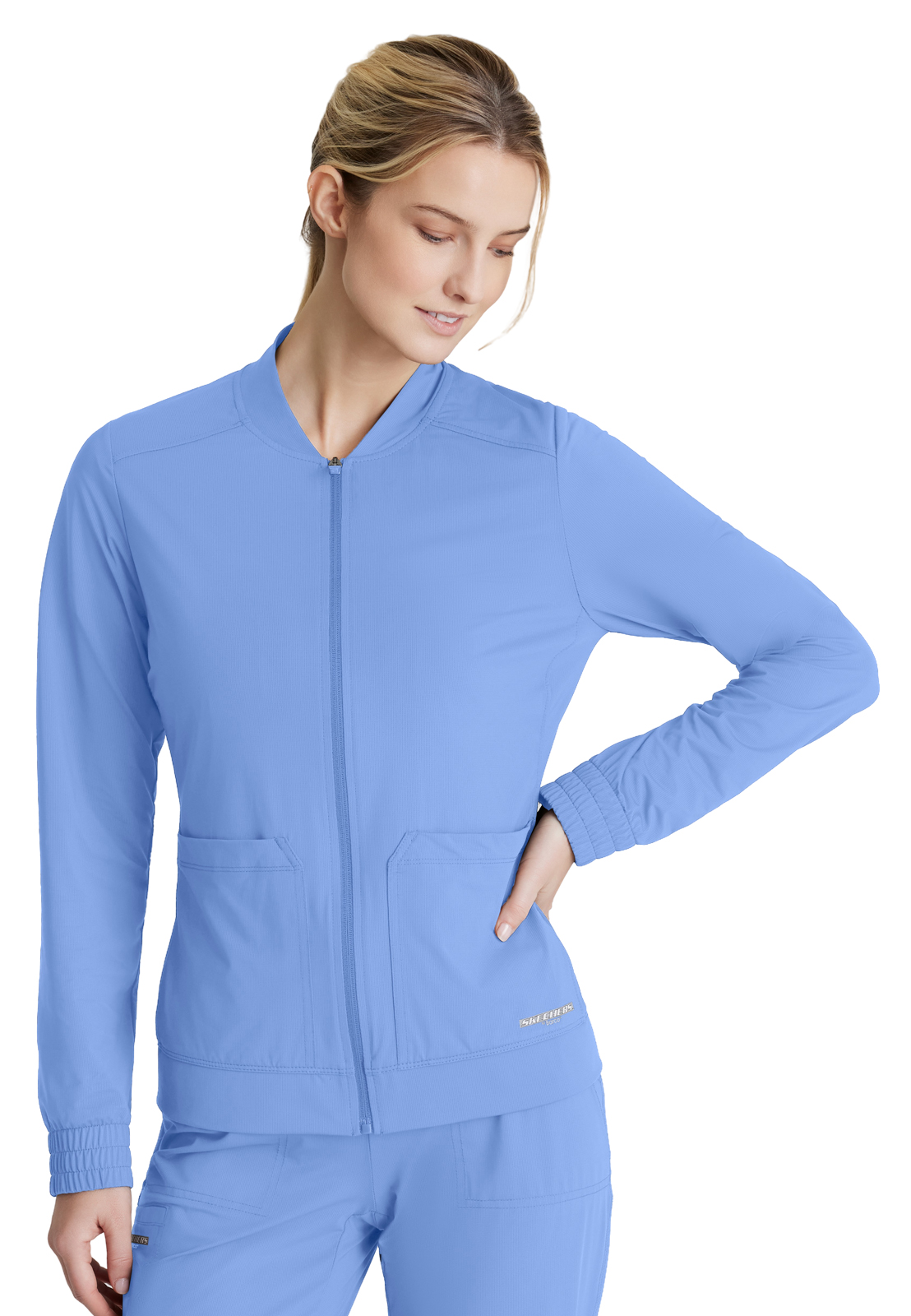 Skechers Slip-Ins - Women's Three-Pocket Zip-Up Contour Warm-Up Scrub Jacket 21