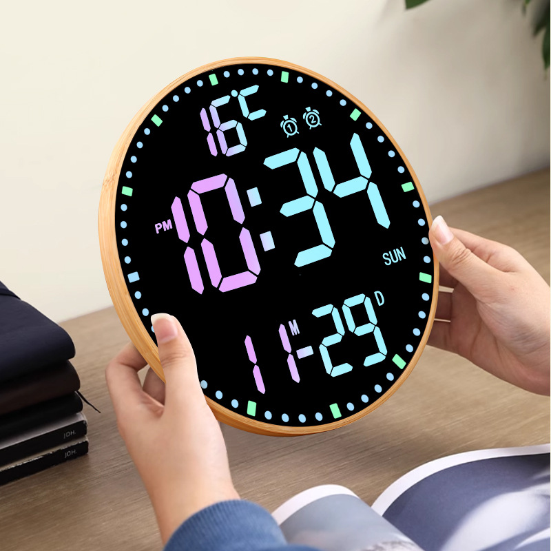 12" Digital Wall Clock with remote control 7