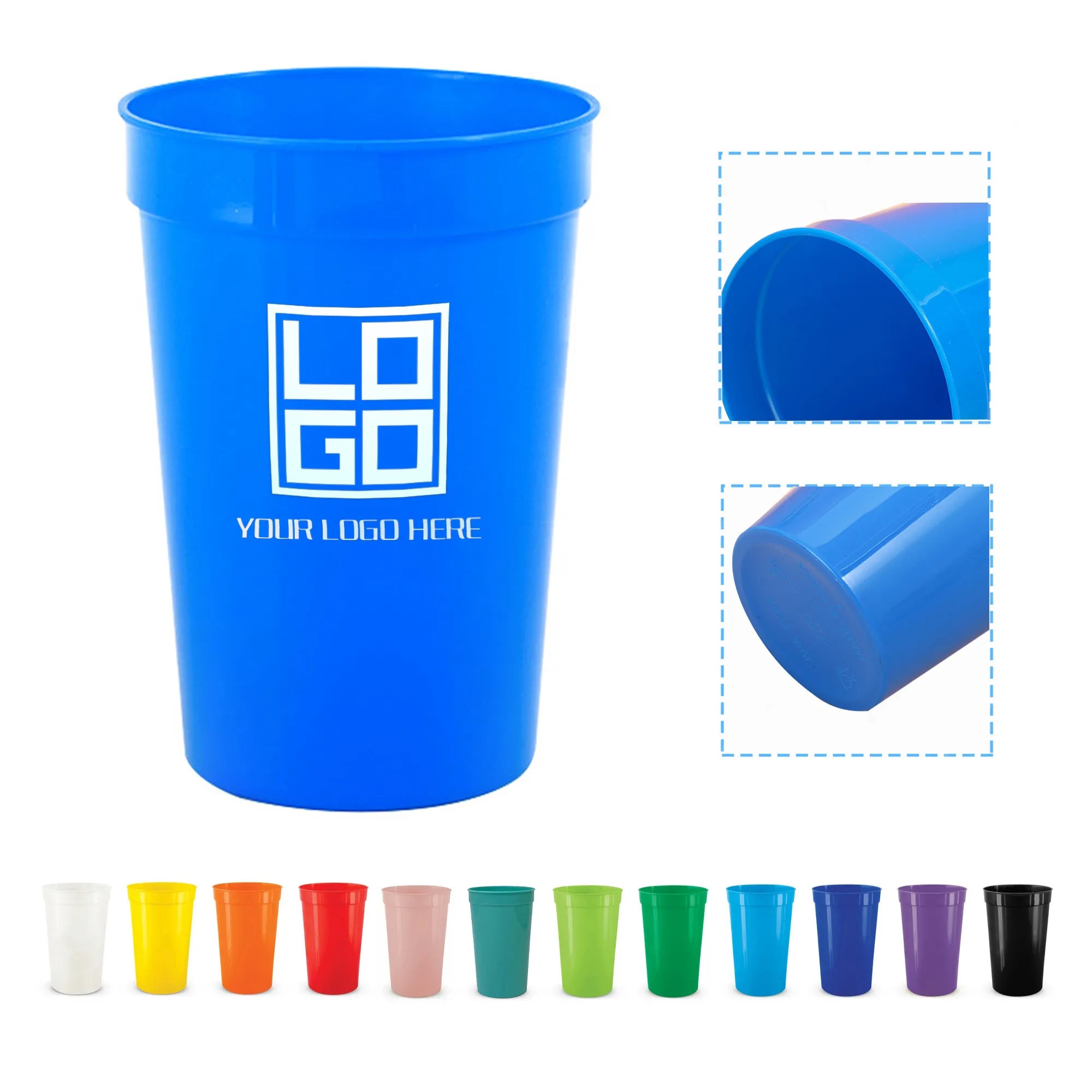16 Oz Plastic Cheer Disposable Party Stadium Cup