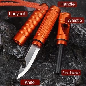 Multi Functional Knife with Whistle and Fire Starter 2