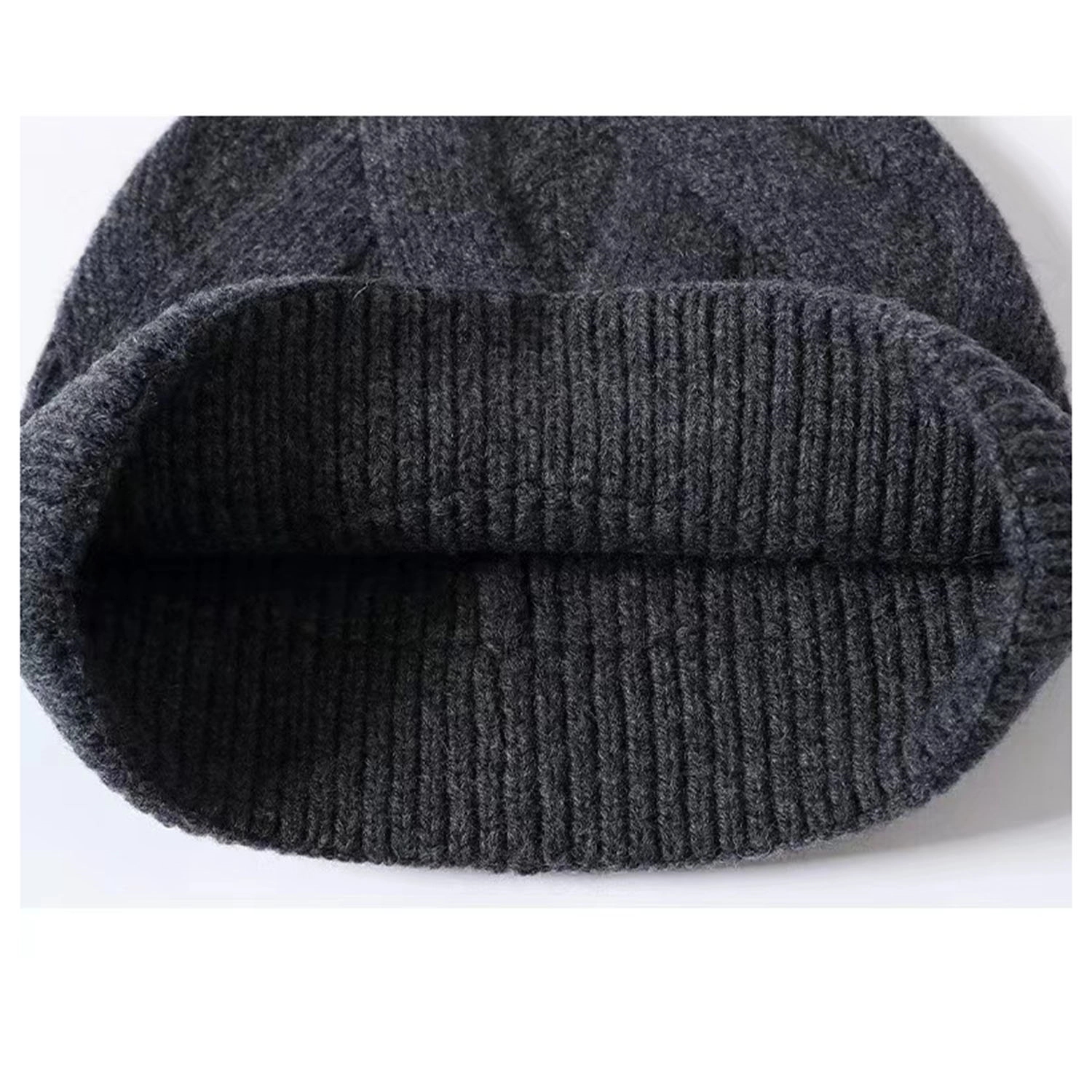 Winter Pure Wool Unisex Knit Hat 1