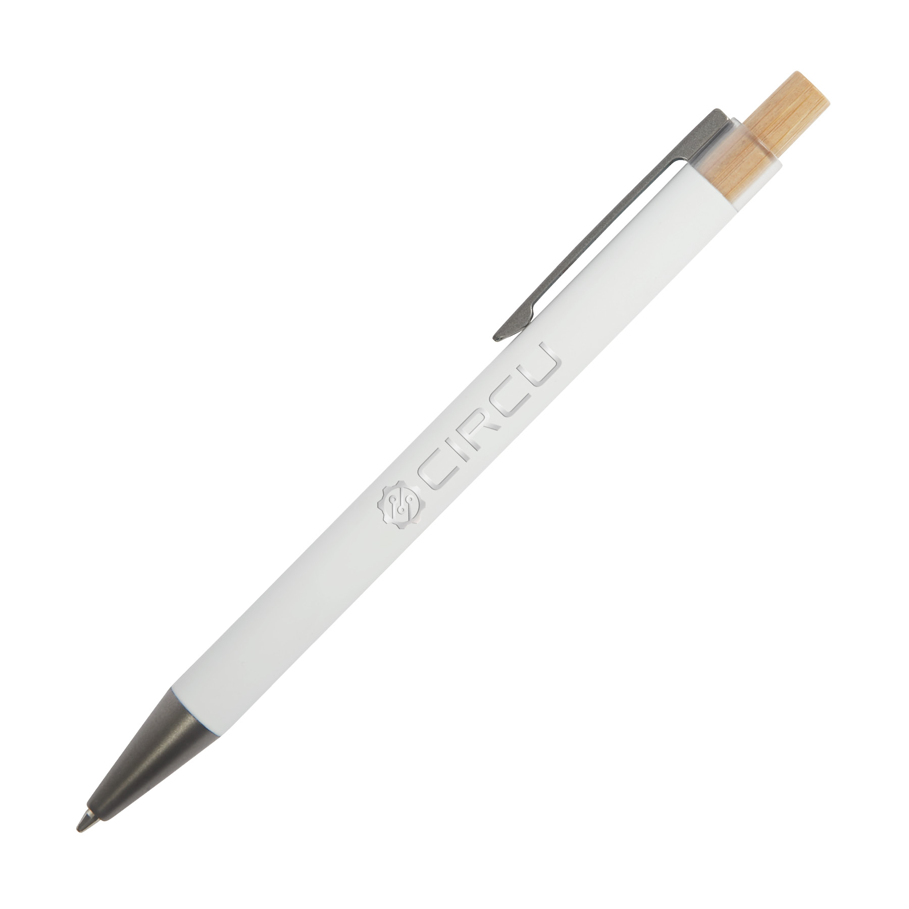Arundi Recycled Aluminum Pen With Bamboo Plunger 17