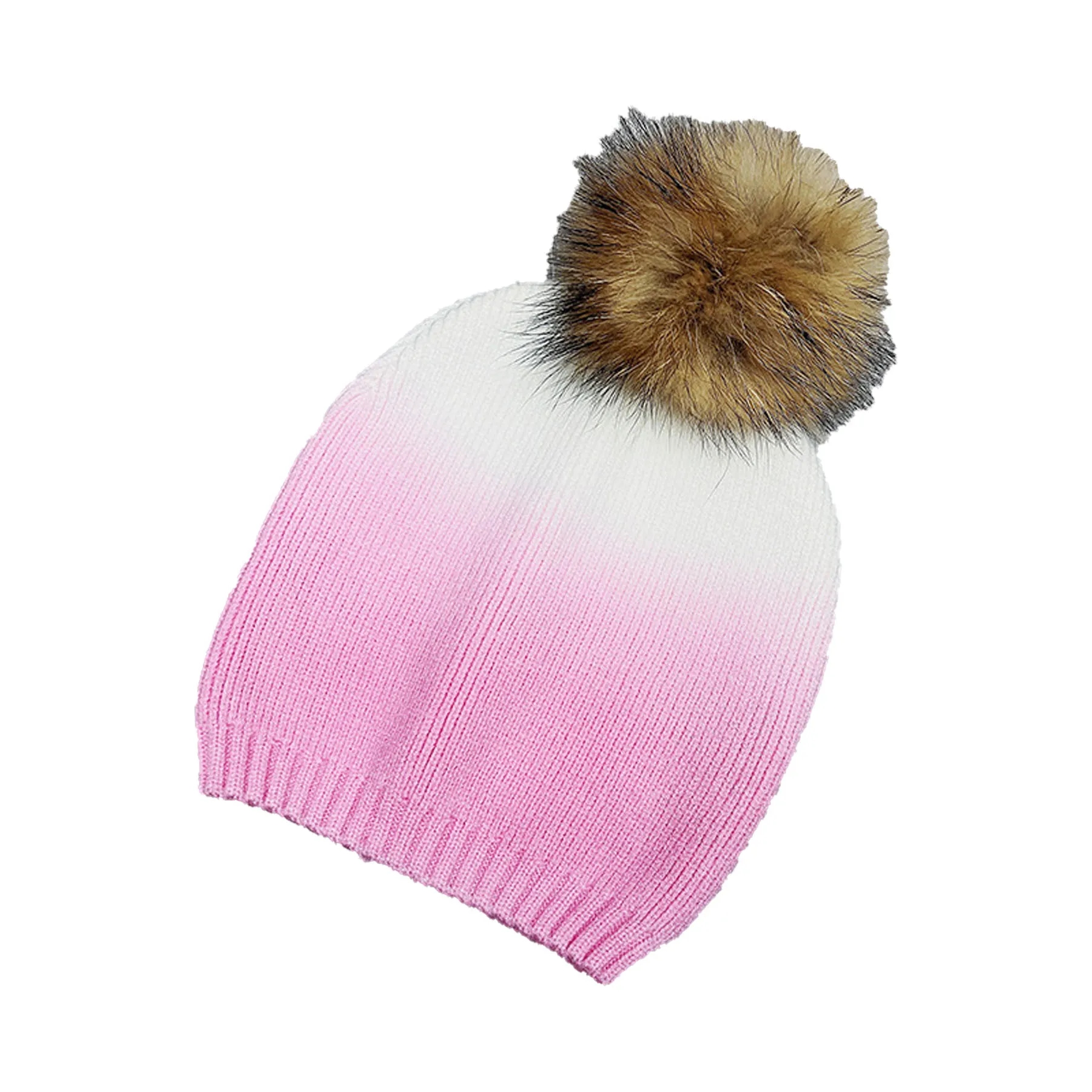 Color Gradient Dip-Dyed Knitted Beanie 6