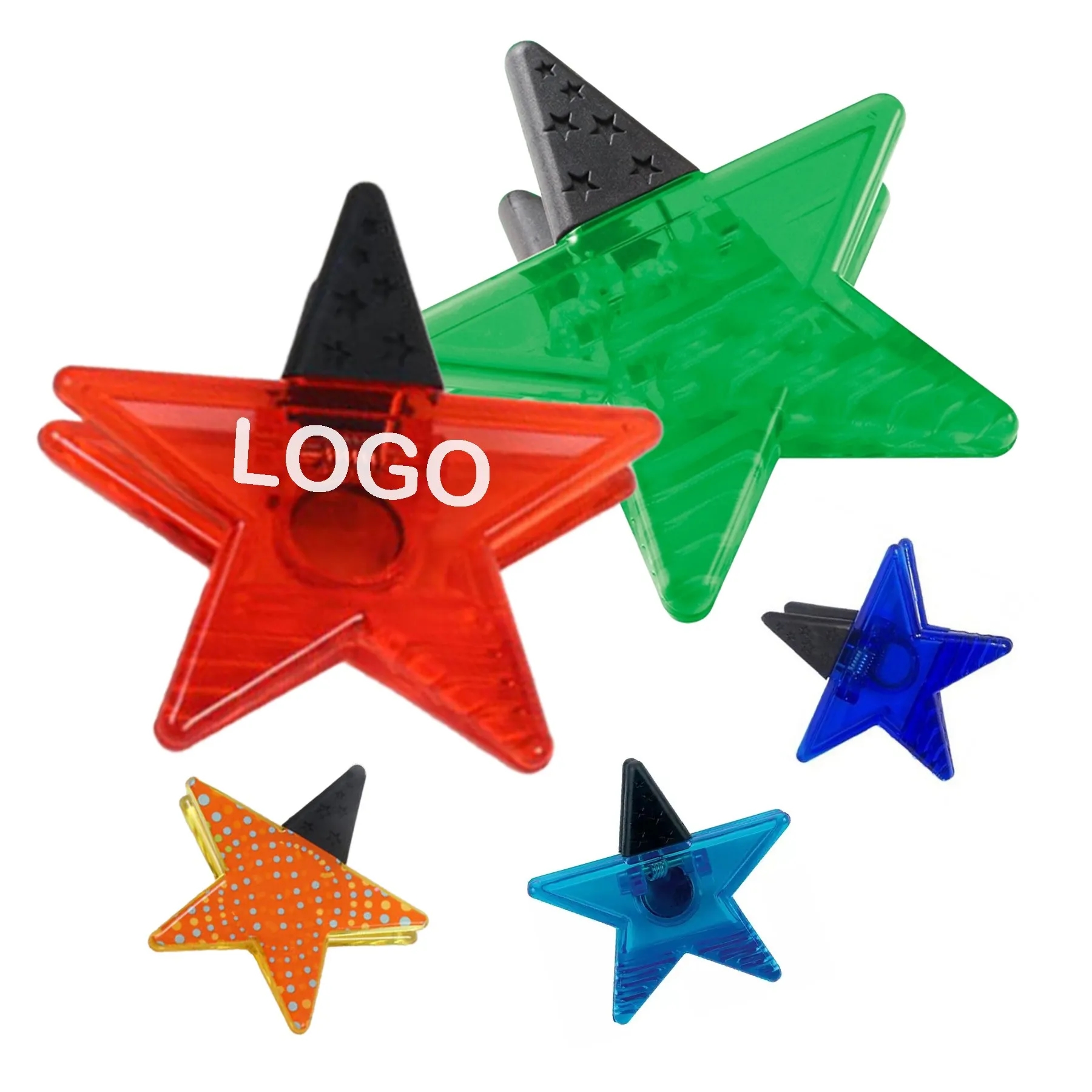 Jumbo Size Star Magnetic Memo Clip w/Strong Grip 6