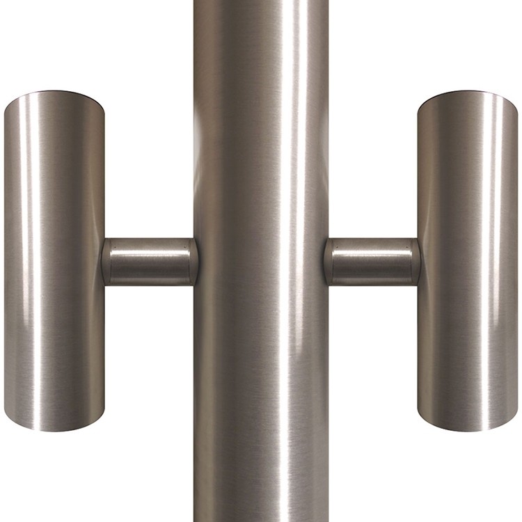 Silver Flagpole Tunnel Lights - for 5 1/2" Diameter Pole 2