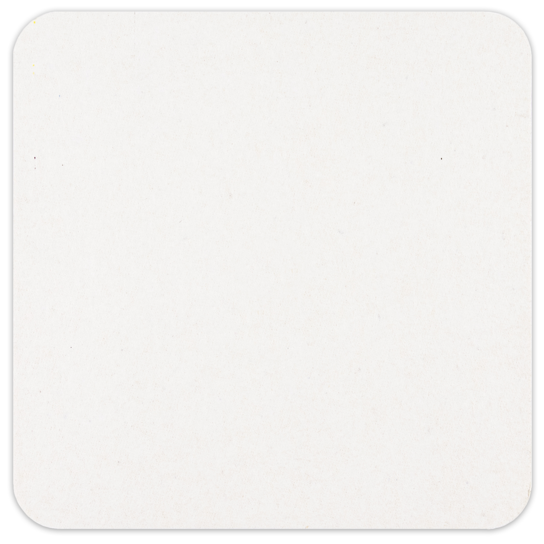 4" Square 60 pt. Pulpboard Coasters LOW QTY 2