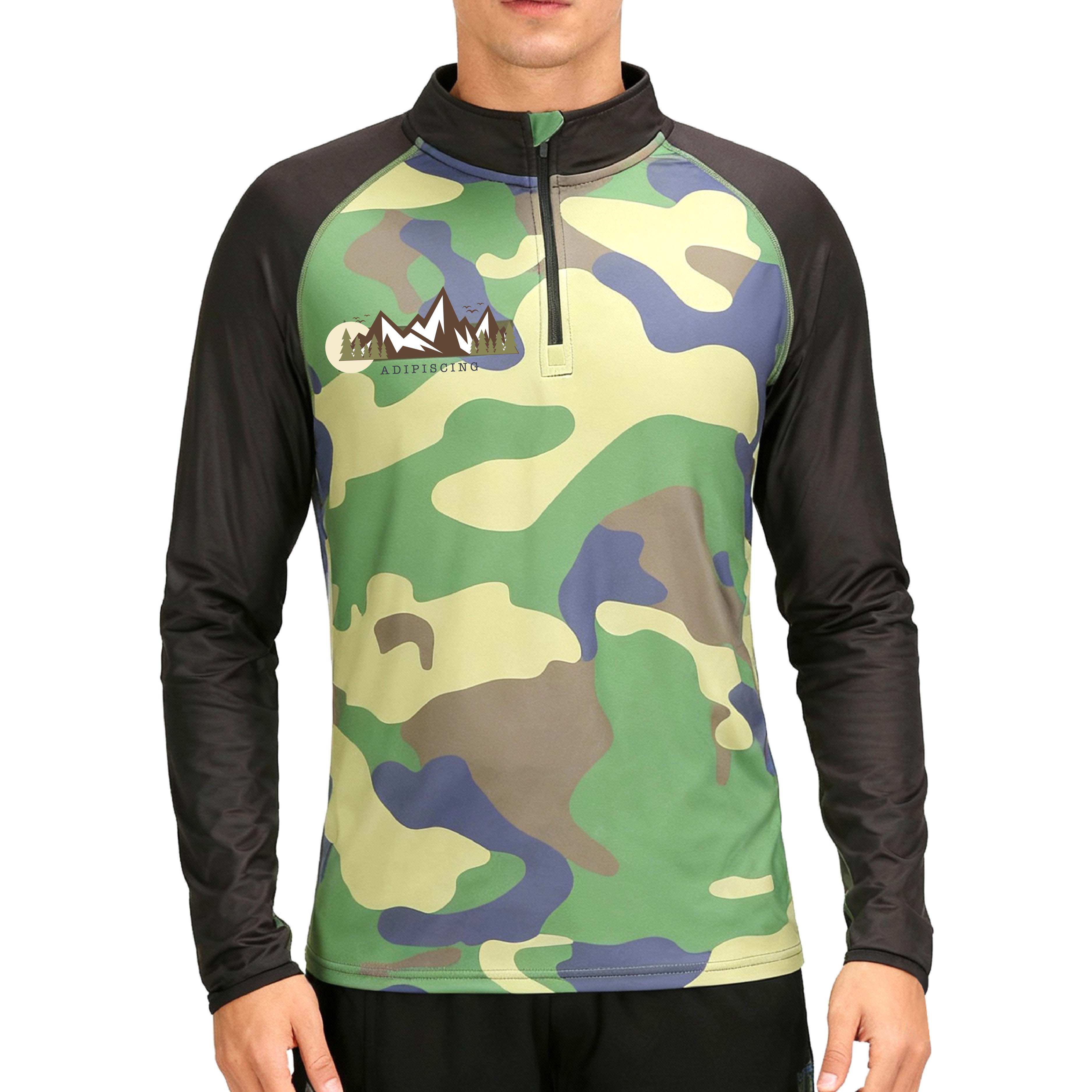 Athletic Quarter Zip Raglan Training Pullover (Full Color) 3