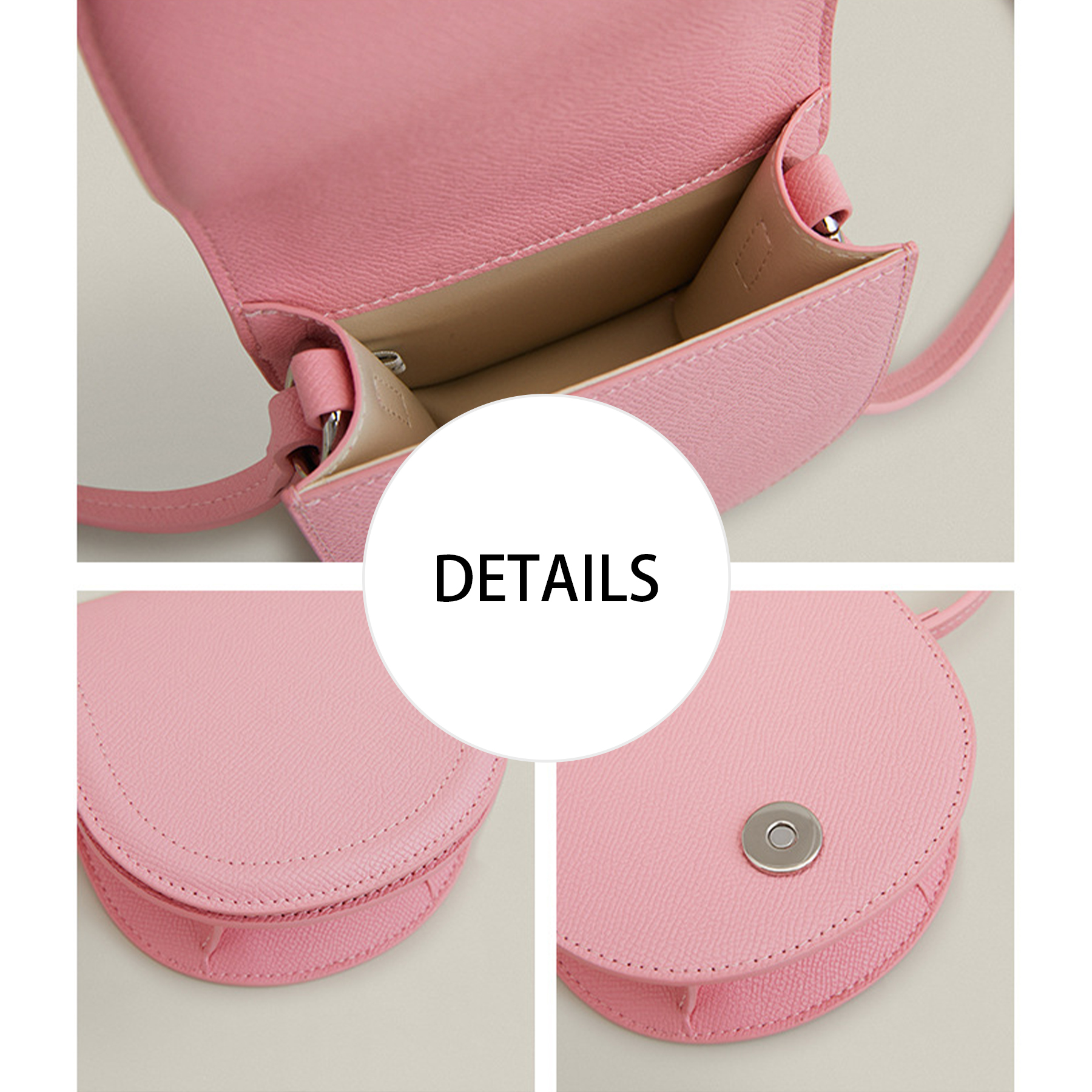 Genuine Leather Mini cross-body handheld women's bag 4