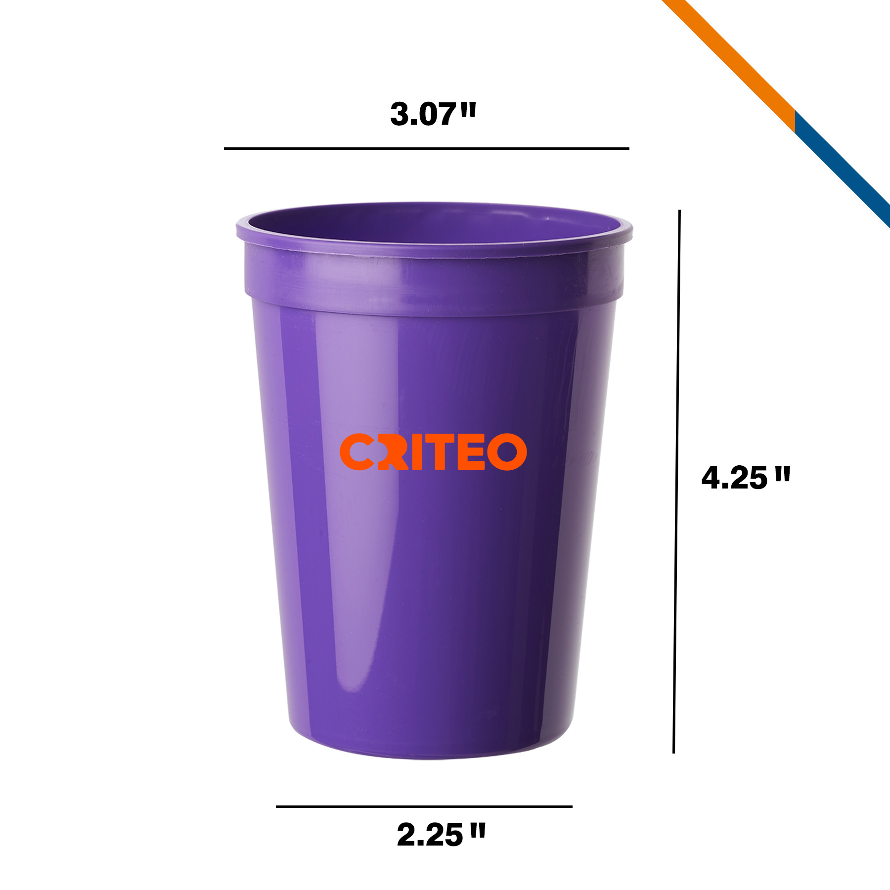 Hemilie Plastic Stadium Cup - 12 OZ. 14