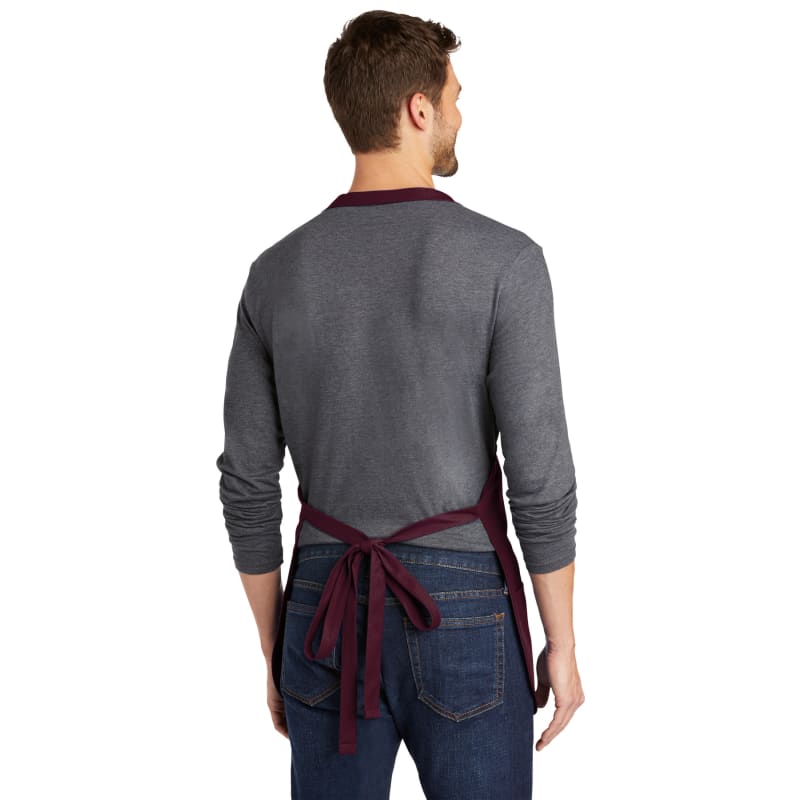 Port Authority Medium-Length Apron With Pouch Pockets. 28