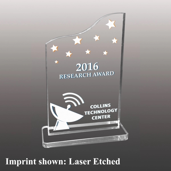 Acrylic Stock Award - Laser Etched