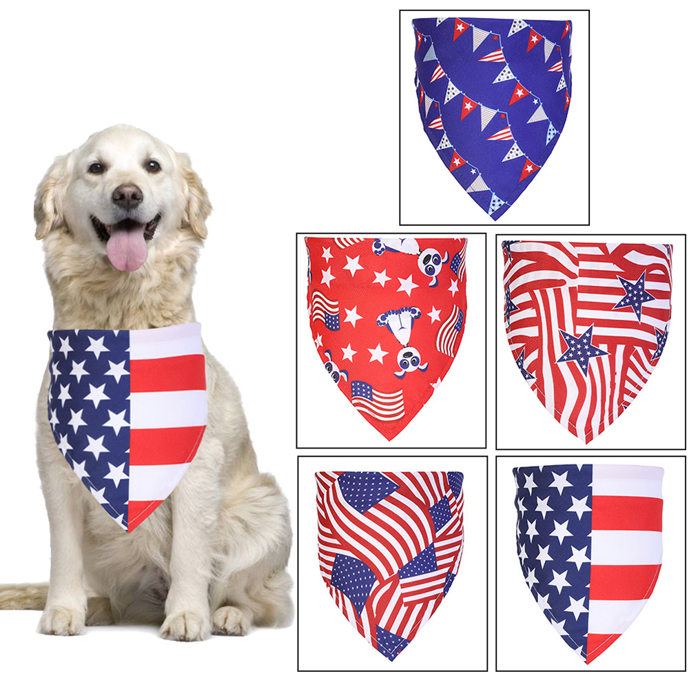 Dog Bandana Square Cat Scarfs Puppy Accessories Aring Pet 7