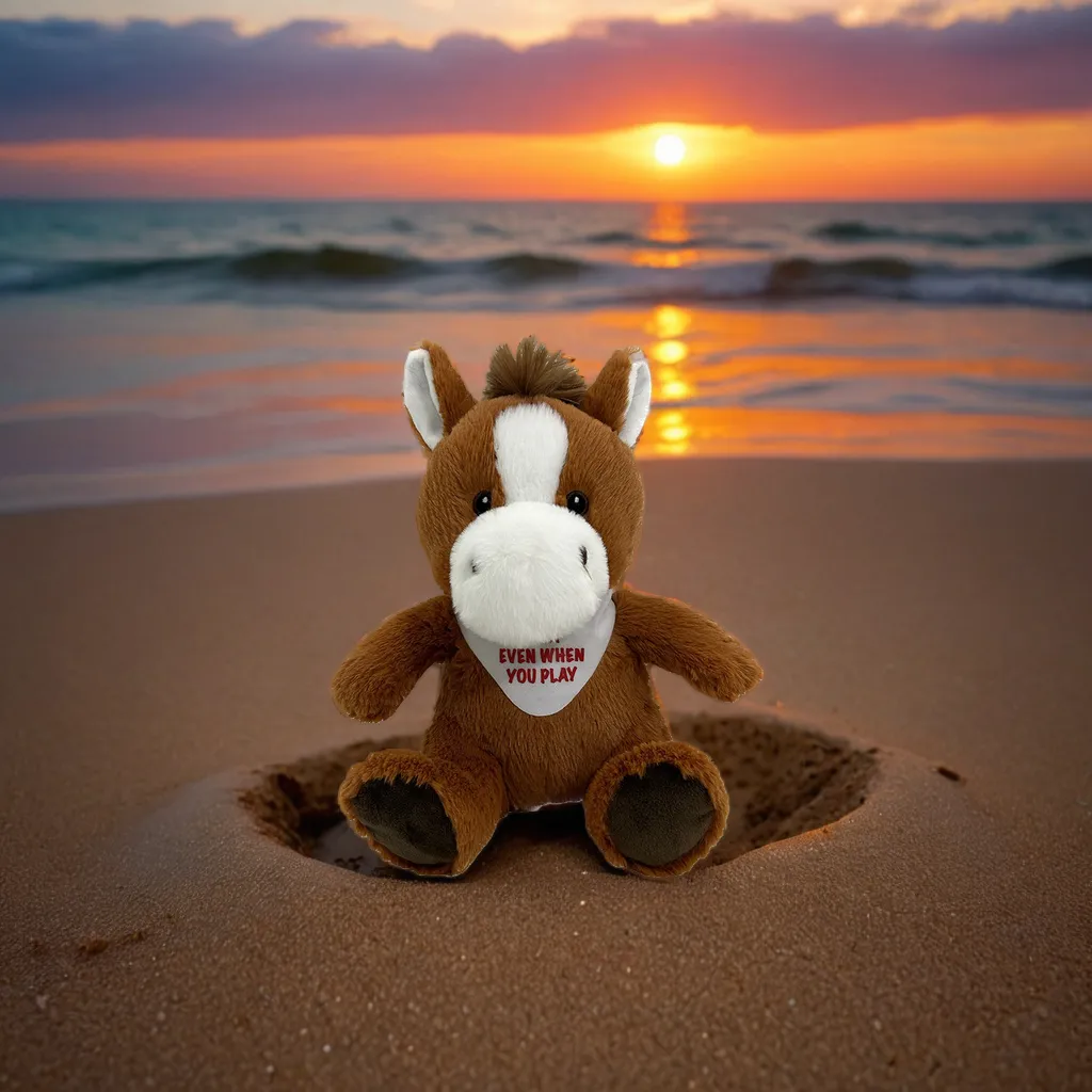10" Sitting Cuddy Cuties Horse 12