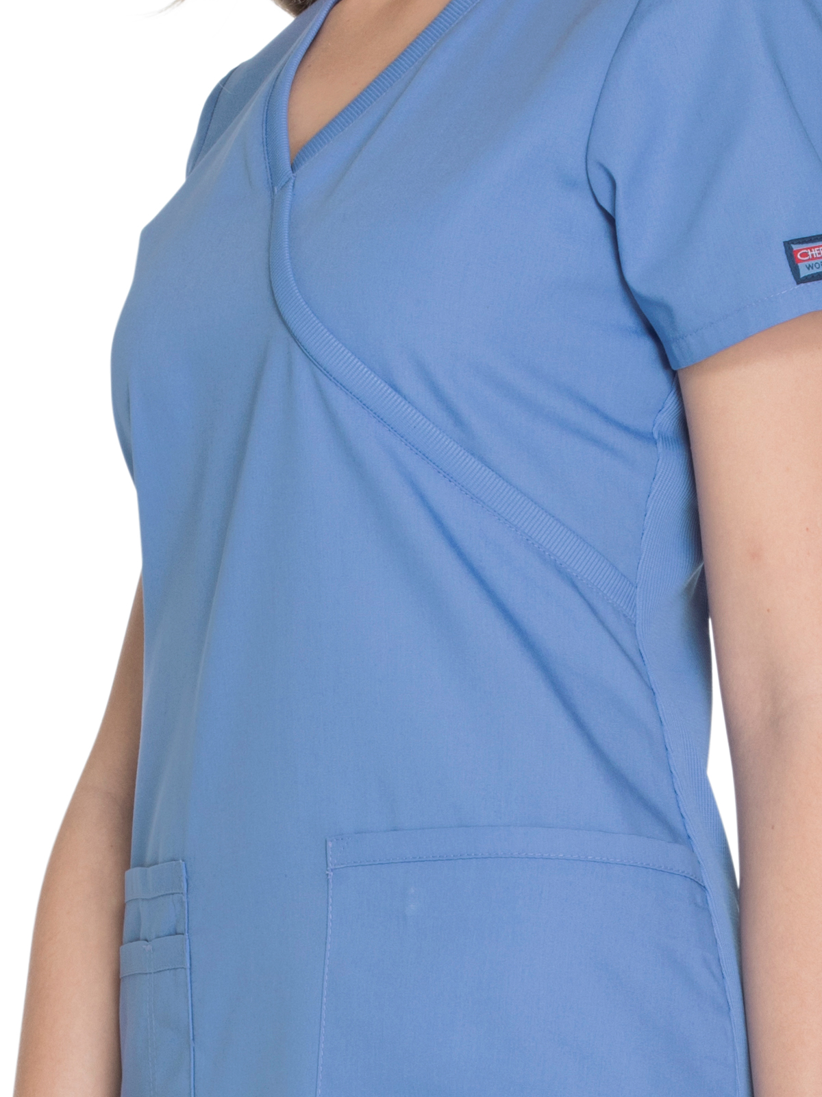 Cherokee - Workwear Originals - Women's 2-Pocket Mock Wrap Top 30