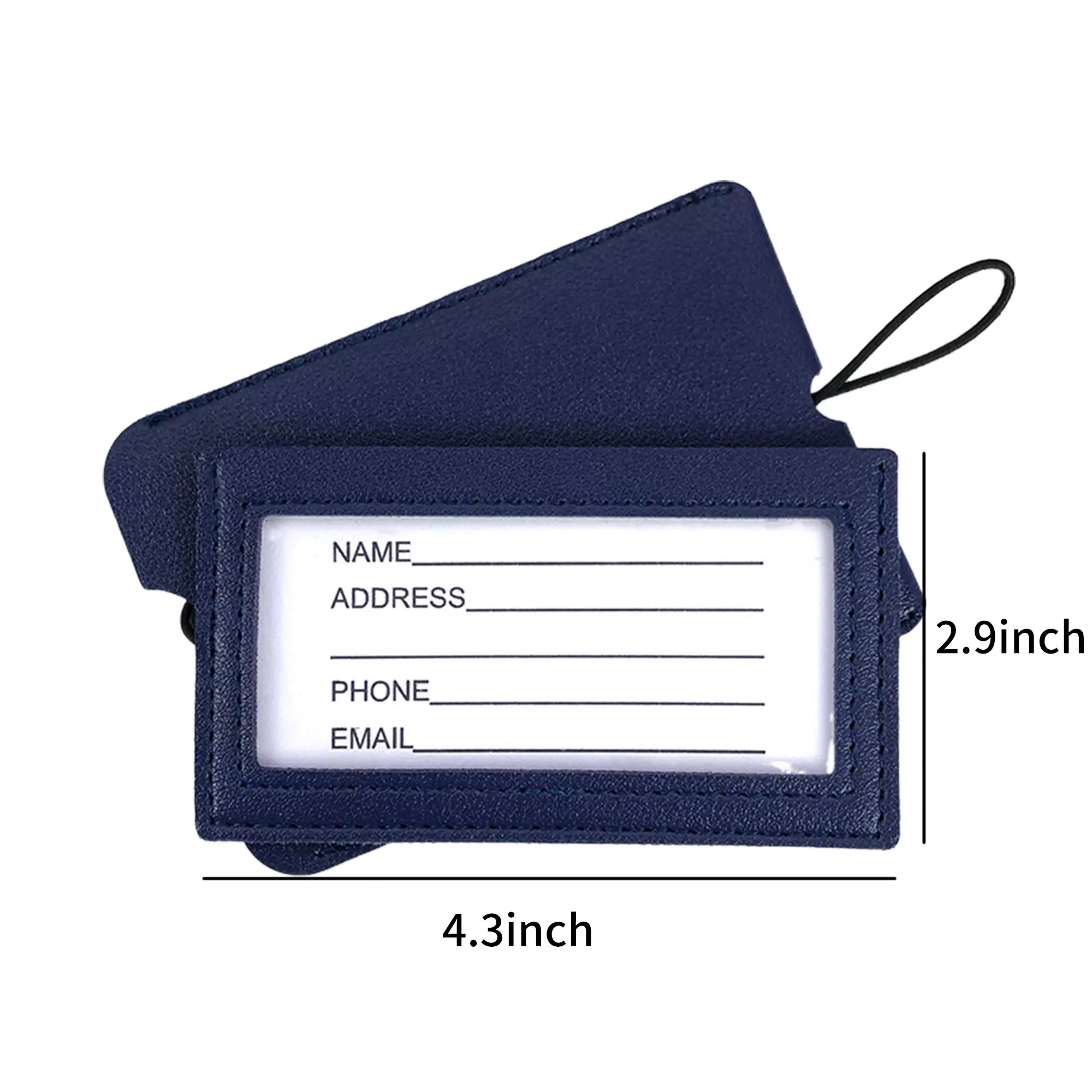 PU Leather Luggage Tag 2