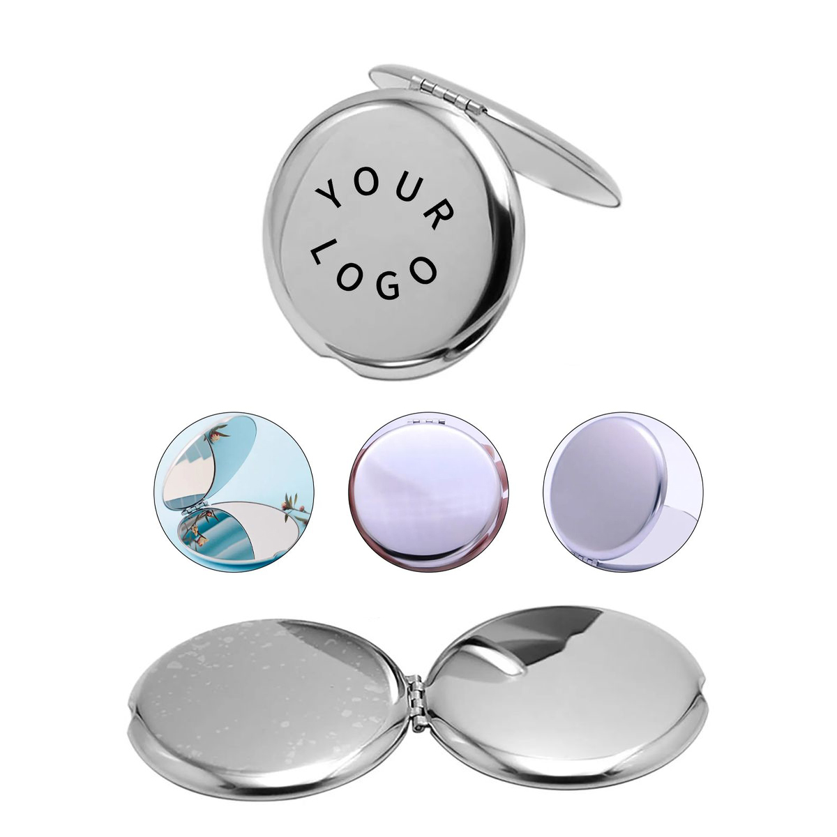 Travel Compact Mirror Metal Folding Design 2